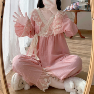 Pyjama Kimono Lolita Dentelles pour femme