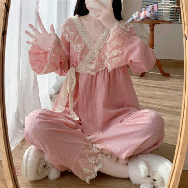 Pyjama femme en style Lolita raffiné