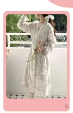 Kimono Long Élégant pour Femme en Pyjama