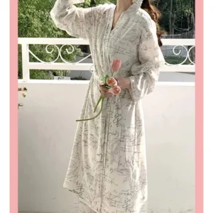 Kimono Long Élégant pour Femme en Pyjama