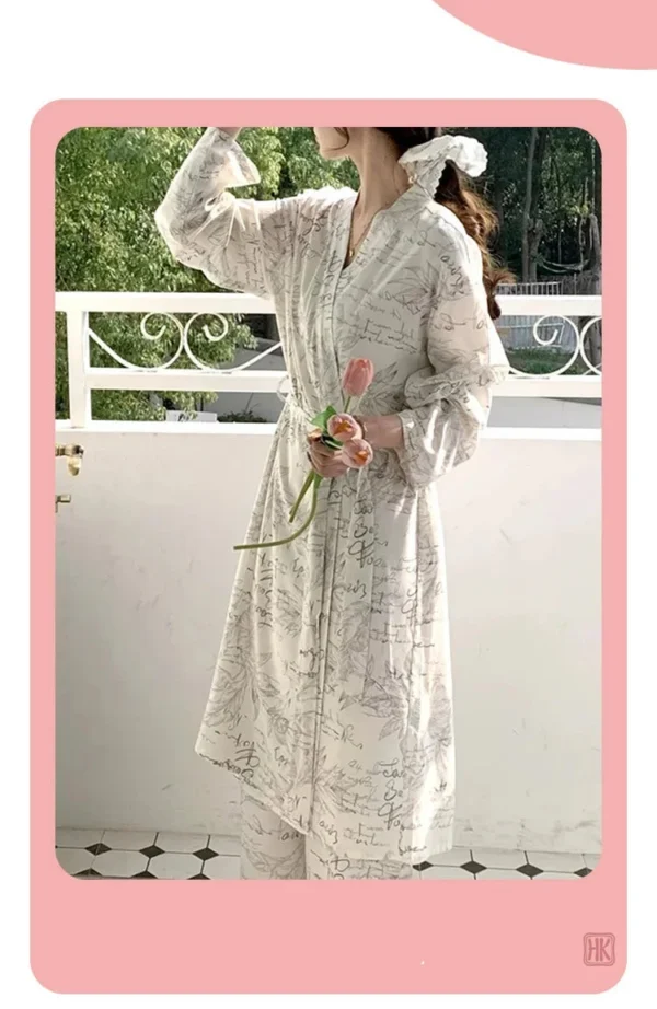 Kimono Long Élégant pour Femme en Pyjama