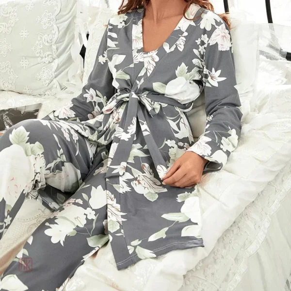 pyjama-kimono-respirant-style-1 Pyjama Kimono Fleuri Respirant pour Femme