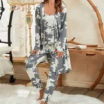 Kimono Stylé à Motifs Floraux pour Détente