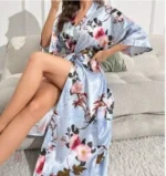 Kimono satin femme pour des nuits douces et stylées