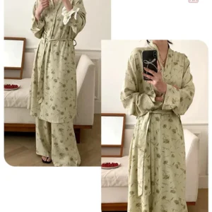 Féminin Kimono Vert, style confortable et élégant