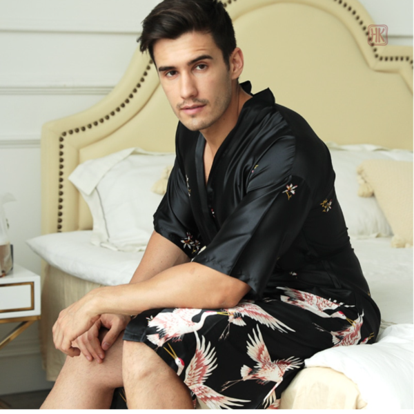 pyjama-peignoir-homme-1 Pyjama peignoir kimono pour homme, confort et élégance