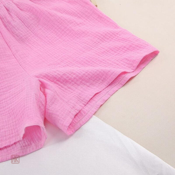 Pyjama confortable rose pour soirée détente