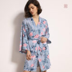 Robe kimono avec manches style kimono