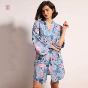 Robe légère à manches kimono, élégante et confortable
