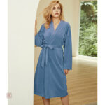 Robe de chambre chic pour femme en style kimono