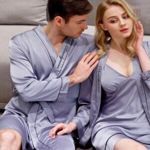 Peignoir homme style kimono