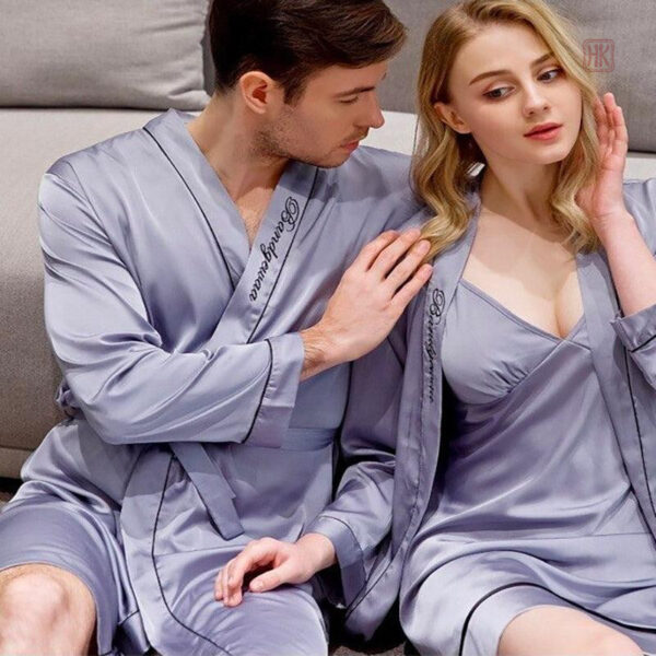 Peignoir homme style kimono