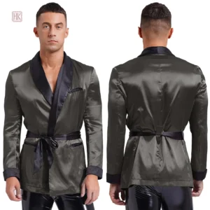 Peignoir court pour homme, idéal pour la détente