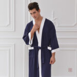 Robe de chambre été homme en style kimono
