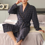 Robe de chambre homme en tissu doux et léger