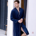 Peignoir homme confortable avec design geek tendance