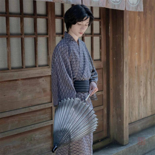 robe-de-chambre-homme-japonais-1 Robe de chambre kimono homme japonais