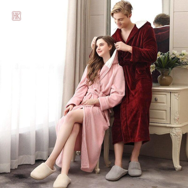 Robe de chambre longue pour un look décontracté