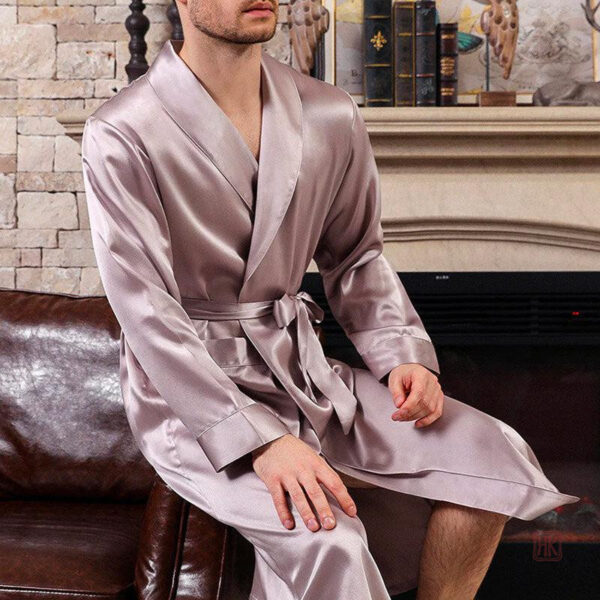 Robe de chambre élégante pour homme en tissu chaud