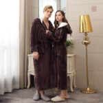 Peignoir kimono homme en couleur marron confortable