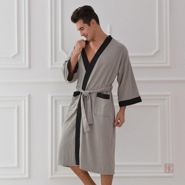 robe-de-chambre-homme-moderne-1 Robe de chambre homme moderne en kimono