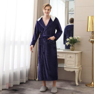 Robe de chambre polaire homme grande taille