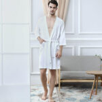 Robe de chambre homme sexy en kimono élégant