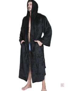 Vêtements d'intérieur homme, peignoir en velours élégant