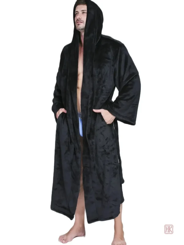 Vêtements d'intérieur homme, peignoir en velours élégant