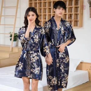 Peignoir kimono pour homme, style vintage et confortable