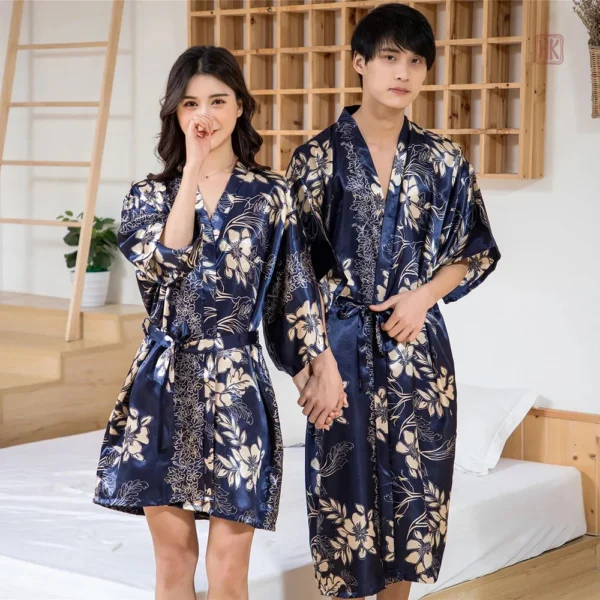 Peignoir kimono pour homme, style vintage et confortable