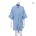 Peignoir féminin en coton pour moments de détente