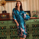 Robe de chambre kimono grande taille pour femme