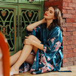 Peignoir kimono confortable en grande taille
