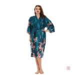 Robe de chambre femme style kimono élégant