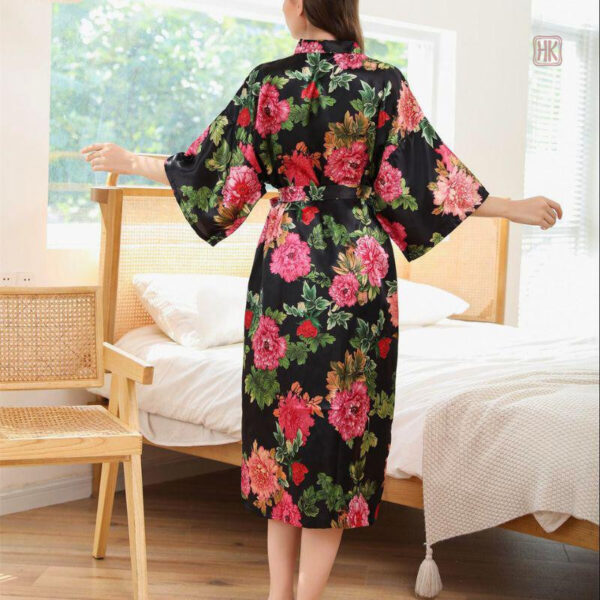 Kimono à fleurs, style décontracté pour la maison