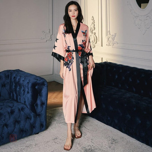 robe-de-chambre-kimono-long-femme-1 Robe de chambre kimono long pour femme