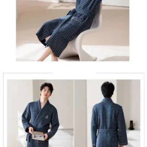 Kimono long confortable pour homme, style décontracté