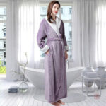 Robe de chambre polaire longue femme