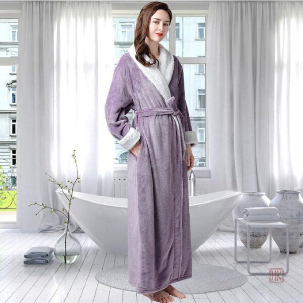 robe-de-chambre-polaire-femme-1 Robe de chambre polaire longue femme