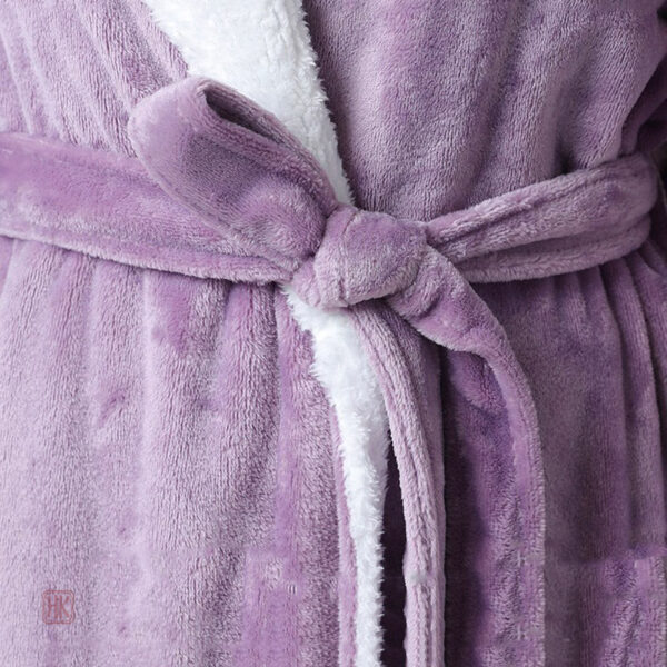 Robe de chambre longue pour les soirées d'hiver
