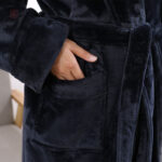 Peignoir kimono femme en polaire, confortable et chaud