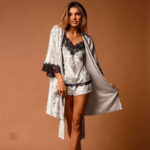 Robe de nuit en velours doux pour femme