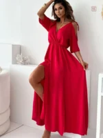 Robe Kimono élégante à manches dénudées