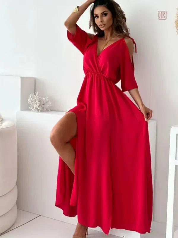 Robe Kimono élégante à manches dénudées