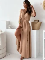 Robe fluide style kimono sans manches
