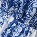 Robe Kimono Chic en Couleur Bleue