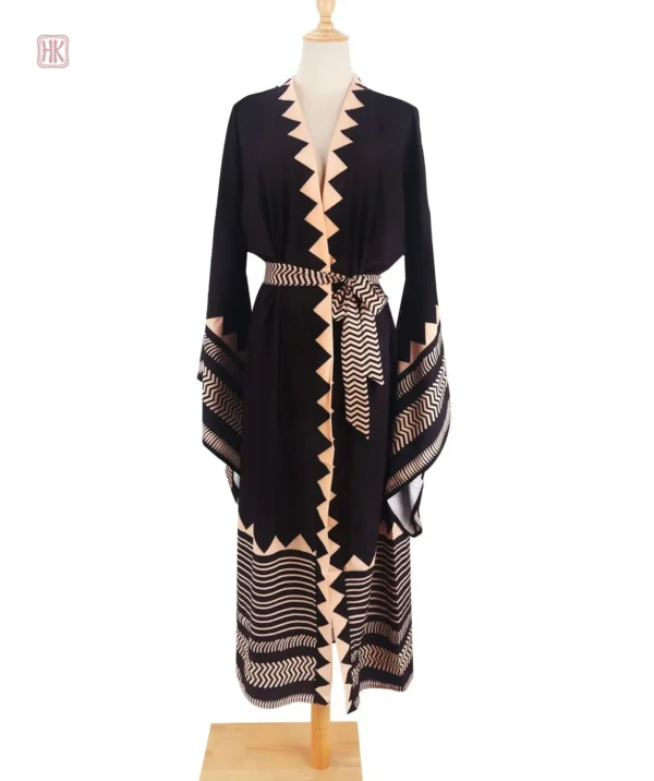 Robe Kimono avec Design Boho