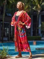 Robe Kimono Boho colorée au style unique et tendance