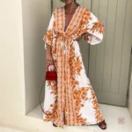 Robe d'été kimono avec ceinture